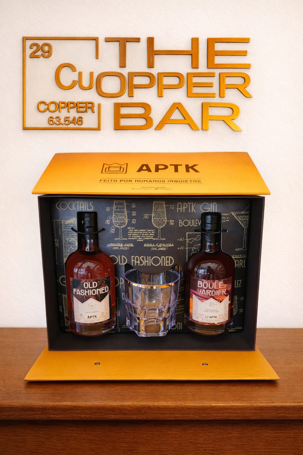 Maleta Aptk The Copper Bar para montar Kits de garrafas 375ml