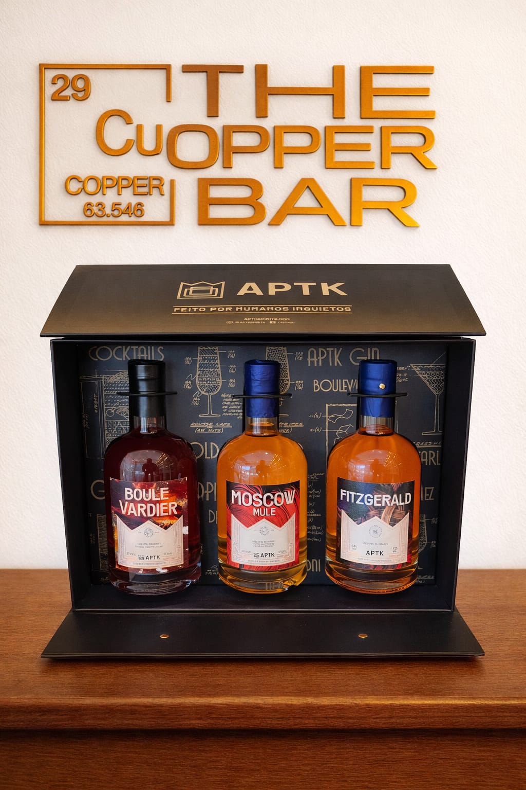 Maleta Aptk The Copper Bar para montar Kits de garrafas 375ml