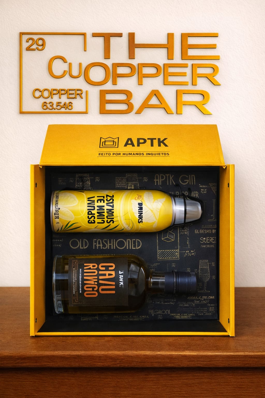 Maleta Aptk The Copper Bar para montar Kits de garrafas 375ml